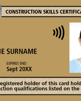 CSCS GOLD CARD (Supervisory CSCS)